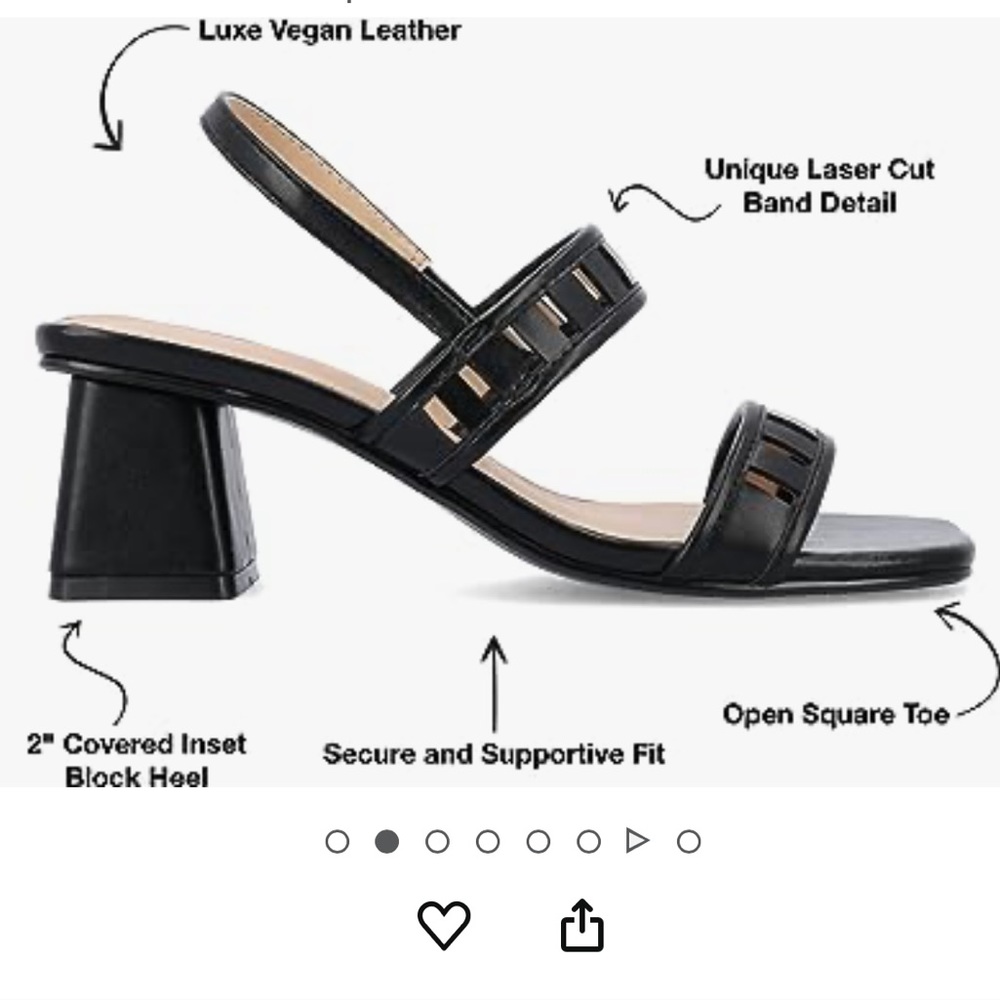Square Toe Cut Out Block Heel - image 2